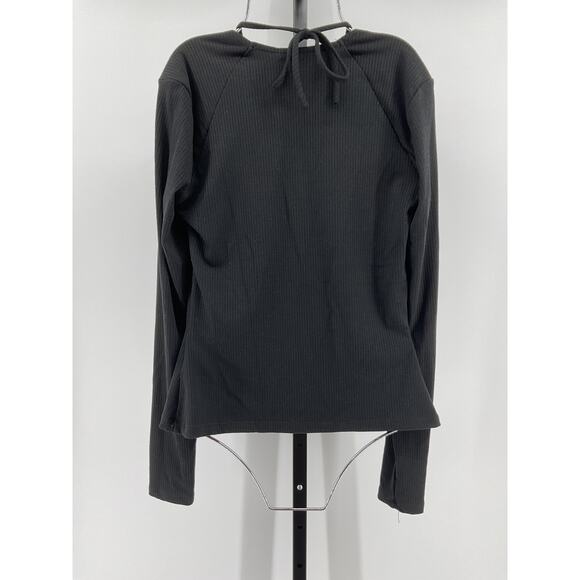 Jonathan Simkhai 'Merritt' Black Spandex Long Sleeve Top Size M - NWT - Picture 3 of 5